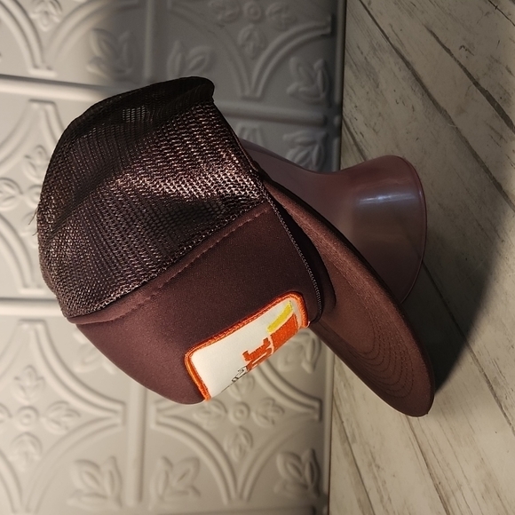 Goc - Brown Mesh Snapback Truckers Hat - One Size - Picture 2 of 7